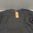 Askdeer Men's Crewneck Pullover Sweater Waffle Textured Long Sleeve Casual Knit Sweater Tops, Size 2XL