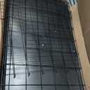 MidWest Homes for Pets 42-Inch iCrate for Large Breeds, 71-90 lbs, Double Door Folding Dog Crate with Divider Panel, Leak-Proof Tray & Secure Latches, Portable, Durable & Easy to Assemble (Black)