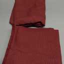 ZeeMart Rustic Cotton Linen Throw Pillow Covers Set of 2, 24x24 Inch Burgundy, Farmhouse Style Decorative Couch Pillow Cases Cushion Covers for Sofa Bed Living Room Home Decor