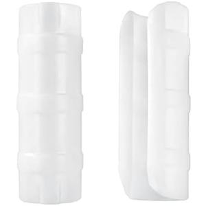 50 PCS 1 inch Greenhouse Clamps Clips White ABS Snap Clamp Tube Clip Garden Buildings Tube Clip for Greenhouse Film, Sunshade Nets, Frame Shelters (Inner dia: 1 in & Outer dia: 1.26 in)