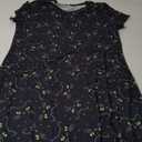 Womens Short Sleeve Sleepshirt Scoopneck Cute Nightdress Ruffle Comfy Nightgown (Small, Black Cat)