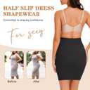 Womens Shaping Half Slip Dress (Black, S)