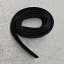 Nuanchu 1 Pcs Hardware U Shaped Rubber Door Bottom Sweep Weather Stripping Seal for Exterior/Front Doors Weatherproof & Noise Reducing Includes Rubber Door Seal Bottom Only (48 Inch,Black)