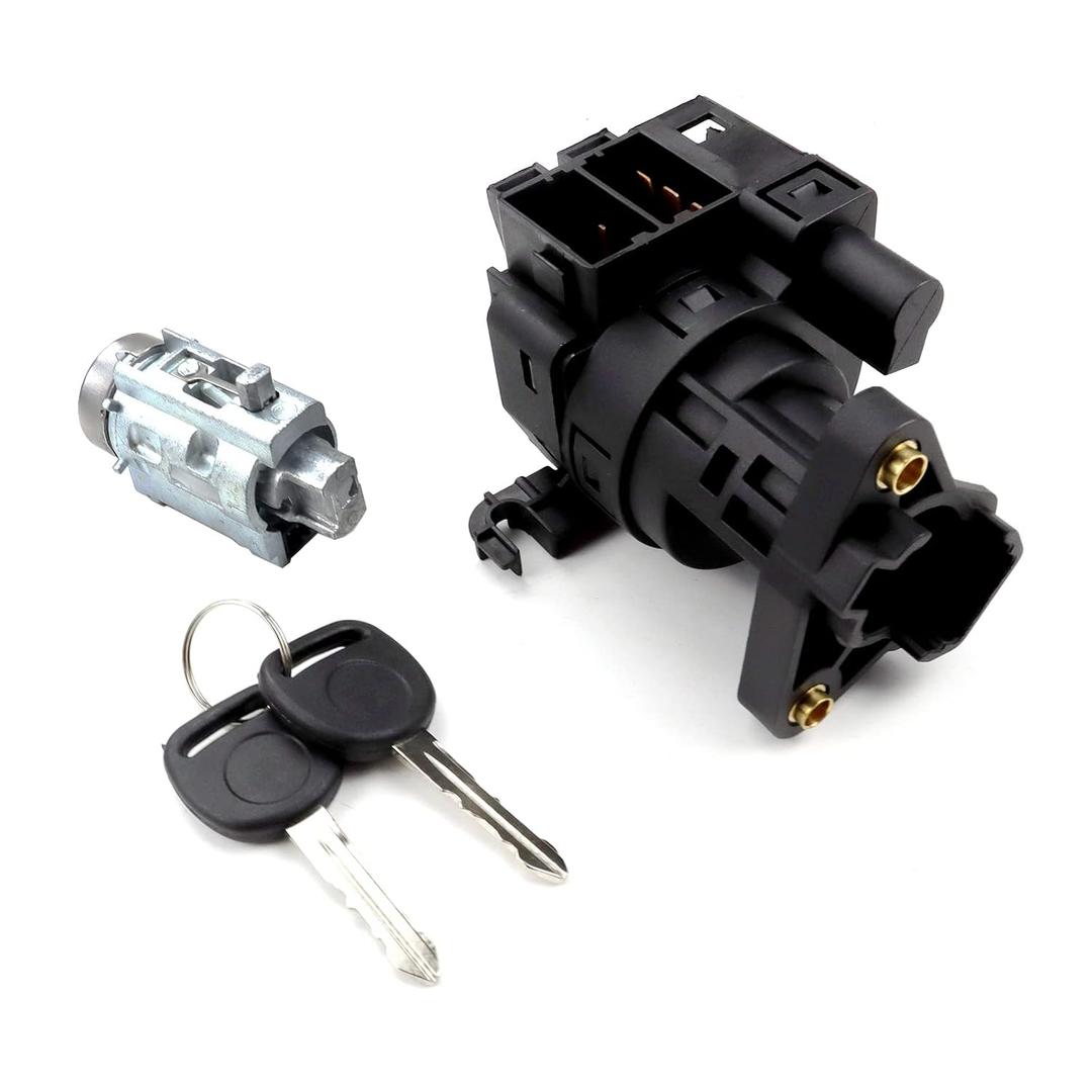 FEXON Ignition Switch & Ignition Lock Cylinder with 2 Keys Compatible with 1997-2005 Chevy Malibu Impala Monte Carlo Olds Alero Grand Am Repalces 12458191 22599340