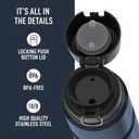 THERMOS Stainless King Vacuum-Insulated Drink Bottle, 24 Ounce, Midnight Blue