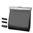 COZILO Leather Car Trash Can with Smart LED Light & Magnetic Closure,Leak-Proof, Odor-Lock Car Trash Bin for Any Cars, Sedans, SUVs, Trucks, Black