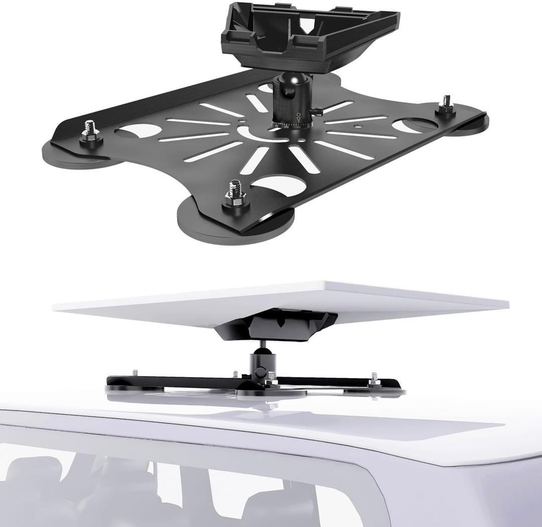 Adjustable Starlink Gen 3 Roof Mount, Ybervont Starlink Magnet Mounting Kit Gen 3, Magnetic Mount for Star link Internet Kit Satellite with Adjustable Pan-Tilt