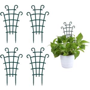 UWIOFF Trellis for Potted Plants, Stackable Small Indoor Plant Trellis for Climbing Plants Outdoor for Vine Ivy Hoya Houseplants Flower Plant Support, 4 Pack