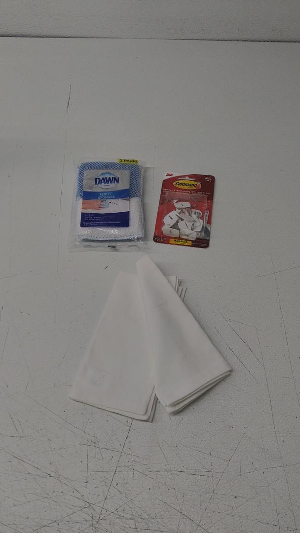 Dawn Flip It Sponge & Command Hook & Towel 