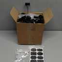 Eccliy 36 Pack 3 oz Clear Plastic Spice Jars with Label and Shaker Lids Empty Spice Bottles Seasoning Containers Seasoning Jars Shaker Condiment Pots for Pepper Herbs Powders(Black)