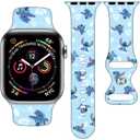 Cartoon Band Compatible with Apple Watch 38mm/40mm/41mm/42mm/44mm/45mm/46mm, Cute Bands Replacement for Apple Watch Series 10 9 8 7 6 5 4 3 SE2, Silicone iWatch Band for Women Men