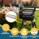 Pellet Grill Storage Shelf Compatible with Traeger Pro 575 and Traeger Pro 22, 26'' Grill Storage Shelf for Traeger Increases Extra Storage, Grill Accessories for Traeger Pro 575, Pro 22