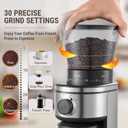 AYCHIRO Conical Burr Coffee Grinder Electric, Coffee Grinder with 30 Grind Settings, Adjustable Burr Mill Grinder for Home Use, 2-12 Cups for Espresso, Pour Over & French Press