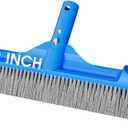 Pool Brush for Cleaning Pool Walls, 20'' Light Duty Pool Brush Head Detachable Side Brush Nylon Bristles Pool Scrubber for Above Ground Pools Ingound Pools, Safe for Vinyl Liner