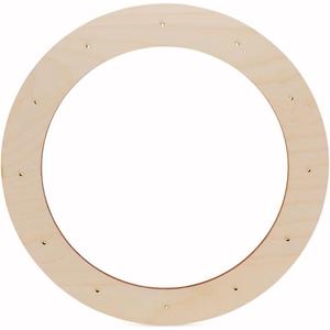 Woodpeckers Extra-Large Wreath Frame 18-Inch Diameter, Pack of 1 Wood Forms, Rings for Crafts & Door With Lights