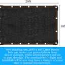 90% Shade Cloth for Garden 10x20FT Shade Cloth with Grommets,Shade Tarp for Plants,Shade Tarps for Outdoors,Patio Covers for Shade and Rain,Suitable for Shading Plants,Garage,Summer Garden Shade Net
