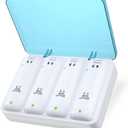 Battery Charger for Wii & Wii U Remote Controller,4pcs 2800mAh NiMH Rechargeable Battery Packs with 4-in-1 Charging Station for Wii & Wii U Game Remote [ Latest Upgrade Version]-White