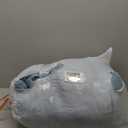 Bedsure Queen Size Comforter Set Mineral Blue, Boho Tufted Bed Set, Checkered Farmhouse Shabby Chic Bedding, 3 Pieces, 1 Plaid Geometric Comforter and 2 Pillow Shams