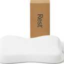 REST Evercool Cooling Pillow, Instant Cool-to-Touch Shell Fabric & Breathable Silicone Sponge Core for All-Night Temperature Regulation & Ergonomic Support, Medium Height, Arctic White
