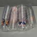 CUPLOOV 100Pcs Baseball Party Decorations Cups,12OZ Clear Disposable Plastic Drinking Cups For Baseball Theme Birthday Party Decor Supplies