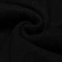 COOFANDY Men's Shawl Collar Sweaters V-Neck Relaxed Fit Cable Pullovers (Black, XS)