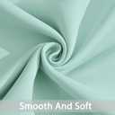 Yakamok 84 Inch Length Blackout Curtains for Bedroom, Room Darkening Thermal Insulated Solid Grommet Panels for Living Room(62Wx84L, Aqua, 2 Panels)
