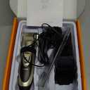 oneisall Dog Clipper Low Noise, Dog Grooming Kit with Rechargeable, Pet Shaver Cordless Electric Quiet Hair Clipper Set for Dogs Cats Pets Gold