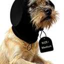 Dog Headphones - Dog Ear Muffs Noise Protection, 36dB NRR Noise Cancelling; Calming for Anxiety Relief, Warm, Easy-Wearing & Washable; Multi-Scenes (Fireworks, Thunder, Travel) - M (Black)