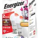 Energizer Connect Smart A19 LED White & Multi-Color RGB Light Bulb with Voice Control and Remote Access Through Your Smartphone | Compatible with Alexa and Google Assistant, 2 Pack