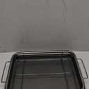 Bakken-Swiss Air Fryer Tray, 2 in 1 Nonstick Crisper Air Fry Basket w/Elevated Mesh Great for Oven, Dishwasher Safe  Ceramic Coating PTFE/PFOA/PFOS FREE Extra-large (9.5"x13", Gray)