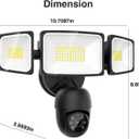 Onforu Floodlight Camera Outdoor, 2K Smart Home Security Camera Wired, 360 Surveillance Al Detection & Auto Tracking, 5500 Lumens Motion-Activated Flood Light Cam, Color Night Vision, 2-Way Audio