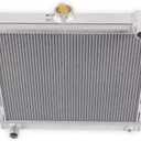 OHOB-Cool Full Aluminum Radiator Replacement for 1984-1995 86 87 88 Toyota Pickup 4Runner SR5 DLX 22R 22RE 2.4L L4 Manual