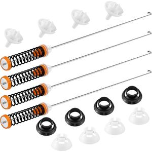 Upgraded W11130359 MVWB765FW3 MVWB765FW1 Suspension Rod Kit Fit for Whirl-pool May-tag Ken-more Washer Parts MVWB766FW0 7MWTW7000EW1 WTW7040DW1, Replaces W10785954 W10821704 W10901060 by AMI PARTS