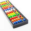 Plastic Colorful Beads Abacus Soroban, 13 Column Chinese Abacus Japanese Soroban Calculator Kid's Counting Tool (Style 1)