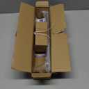 Silver Wrap Around Curtain Rods:5/8 Inch Blackout Adjustable Window Curtain Rod for Bedroom Kitchen Apartment Renter Friendly,Room Darkening Curved Drapery Rods Easy Install,Antique Brown 28-48"