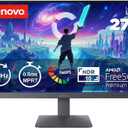 Lenovo Legion LOQ 27-10 Gaming Monitor, 27" FHD, Flat IPS, 200Hz, 0.5ms MPRT, AMD FreeSync Premium, HDR10, Tilt Stand, 2X HDMI 2.1 and DP 1.4, Raven Black