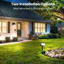 Solar Spot Lights Outdoor Waterproof IP65,4 Pack,Cool Light,2 Lighting Modes Selectable, Solar Powered Yard Garden Solar Spot Lights for Outside Landscape Auto On/Off