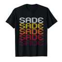 Sade Retro Wordmark Pattern - Vintage Style T-shirt T-Shirt XL