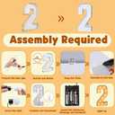 imprsv 4FT Marquee Numbers, Light Up Numbers 2 for 21st Birthday Decorations, Marquee Light up Letters Anniversary Party Decor, Pre-Cut Foam Board Kit