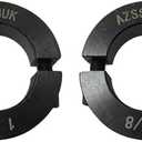 AZSSMUK Shaft Collar Bore 1-1/8'' Double Split Black Oxide Set Screw Durable Shaft Collars Suitable for Machinery and Industrial Use 1 Pieces