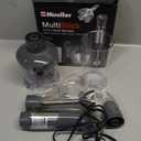 Mueller Multistick 800W 4-in-1 Immersion Blender Handheld, 12 Speed Hand Mixer - Turbo Boost, Heaviest Duty Copper Motor, Titanium Blades Hand Blender, Milk Frother Wand, Whisk, Beaker, Chopper, Grey (Grey)