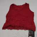 SAUNGKUAI Summer Lace Tank Top Sexy Tunic V Neck Sleeveless Double Lined Going Out Tops for Women, Large