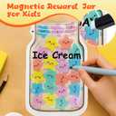 Yoink Reward Jar for Classroom Board, Magnetic Star Jar Reward System for Kids with 24 Colorful, Classroom Positive Behavior Jar for Kids, Potty Training Chart Reward for Boys Girls