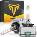 Termitor D3S Xenon HID Headlights Bulbs, 500% Enhanced Brightness, 6000K 35W Cool White High/Low Beam, Replacement 66340 42403 42302, IP68 with Metal Base, Plug and Play, Pack of 2