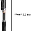30PCS Retractable Gel Pens for Journaling, 0.5mm Ink Pens for School Office Suppliers, Fine Point Smooth Writing Pens. (Red)