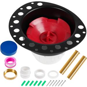Freestanding Tub Drain Rough-in Kit, Bathtub Drain Kit with PVC Adapter & Brass Tail Pipes,Free Standing Tub Drain Kit, Suitable for All Freestanding Bathtub, Floor-Mounted, and Copper Bathtubs