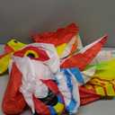 Inflatable Rooster Costume, Adult Size Halloween Party Dress Up, Red and Multicolor (Rooster)