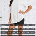 Siimcuzy 4 Pack Womens Off The Shoulder Oversized T Shirts Tops Short Sleeve Tees 2026 Casual Summer Spring Fashion Clothes (M)