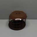 Kingsyard Squirrel Proof Suet Feeder, Cage Bird Feeders for Outdoors Hanging, All Metal, Double Suet Cake Capacity, Tray & Weatherproof, Brown