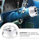 Universal 5/6 Hole Steering Wheel Hub Adapter, Compatible for GMC Chevy Pontiac Cadillac Truck Pickup(Silver)